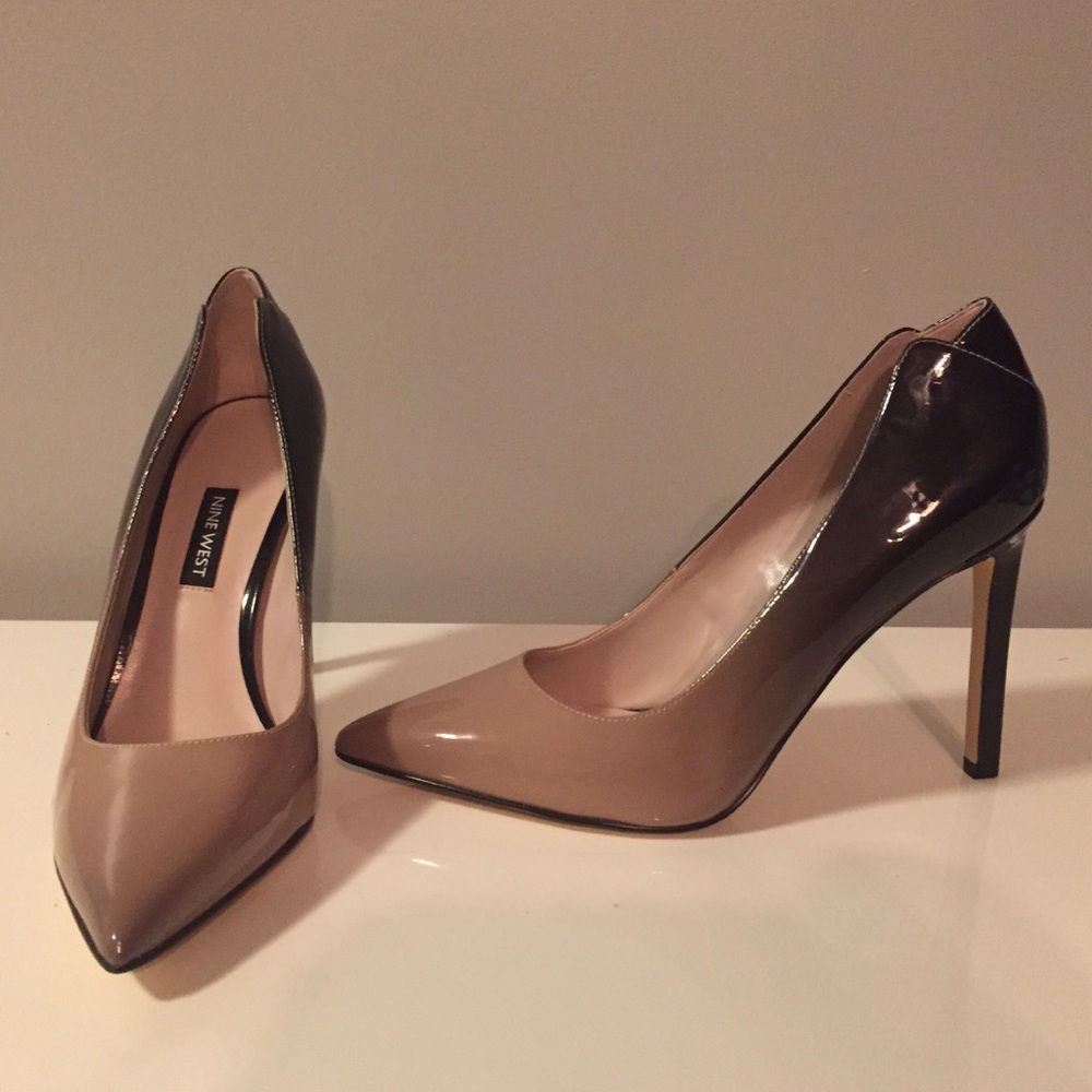 Tomalah Ombre Pumps Nine West Nude/Black size 7